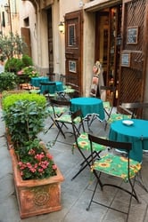 Culinary Tour of Italy, Cafe in Tuscany Culinary Tour of Italy, Cafe in Tuscany